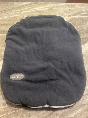 J J Cole Collections BundleMe Infant Warm Cover Navy Fleece & Sherpa Lined