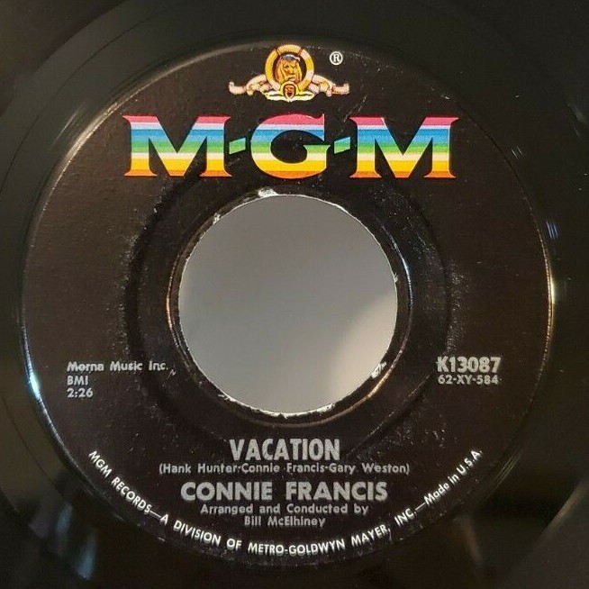 Connie Francis VACATION (ROCK N ROLL 45/PS) #13087 PLAYS VG++ | eBay
