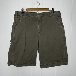 Relaxed Fit Shorts Green Denim Size 38 