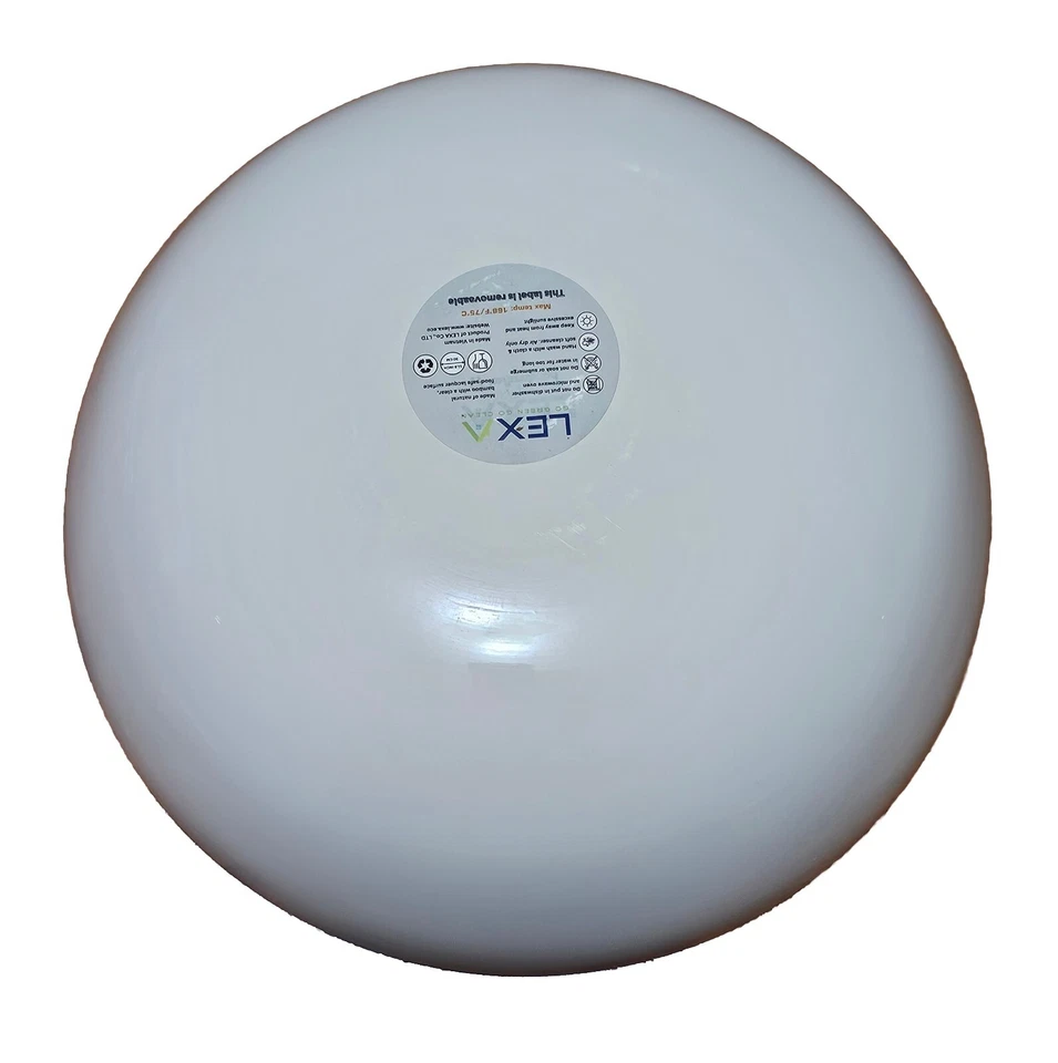 Ensaladera LEXA Blanco/Bambú 12" Ligera Grande para Servir Foto 4 de 4