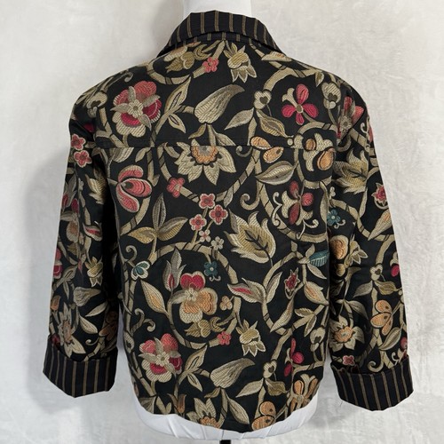Giacca barocca vintage My Boyfriend’s Back Tapestry taglia S oversize crop boxy - Foto 4 di 14