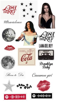 Lana Del Rey Musik Tour Party Tortenaufleger Torte Geburtstag TEXT