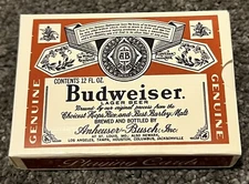Genuine Budweiser Playing Cards Deck NEW UNUSED! Made In The USA!! King Of Beers