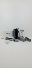 Original Nintendo Wii Console black CLEAN, TESTED WORKS pre owned