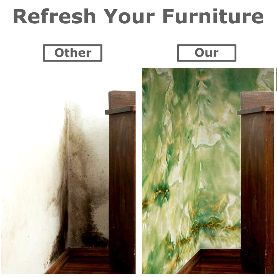 Papel tapiz autoadhesivo pelar y pegar mármol PVC encimera de cocina 9,84 pies x 1,97 pies Foto 4 de 4