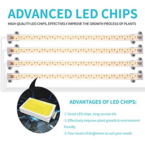 LED Grow Light Strips for Indoor Plants Full Spectrum 3500K,  Assorted Sizes 