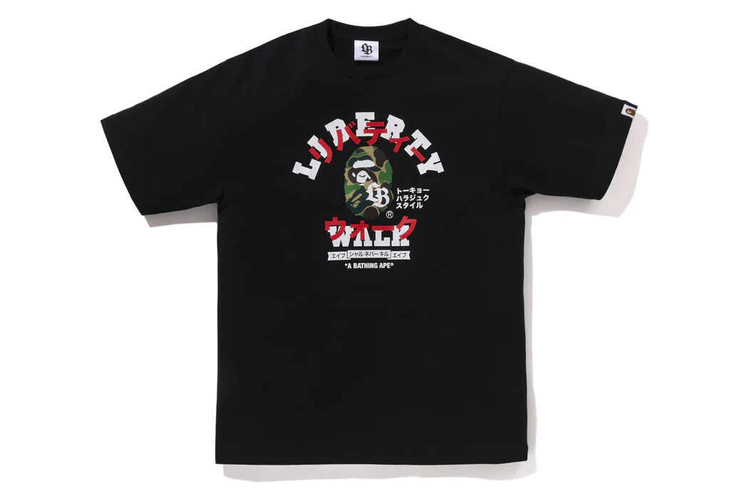 Bape x Liberty Walk LBWK Collaboration Men's T-Shirt 2024 FW Bape x Liberty Walk LBWK Collaboration Men's T-Shirt 2024 FW