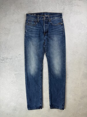 G-Star Raw Denim Jeans Stean Tapered Blue Men's 32/34 Size | eBay