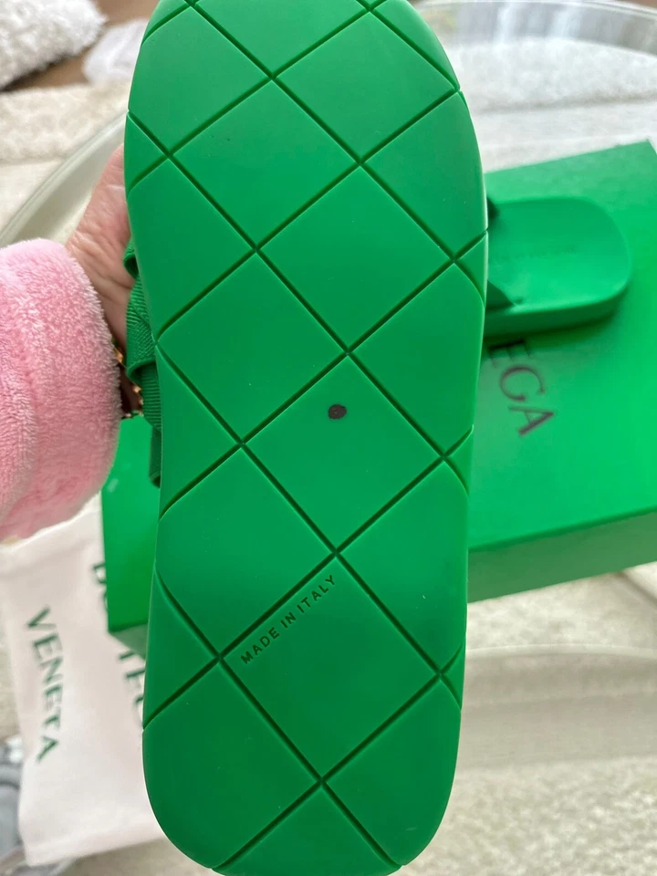 Sandalias para hombre BOTTEGA VENETA 651402 Intrecciato estrella de mar hierba talla 11,5 Foto 3 de 4