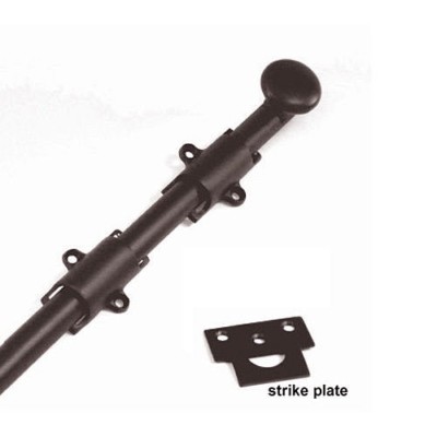Deltana 12SBU10B Oil Rubbed Bronze 12 inch Surface Bolt Door Bolt strike Brass