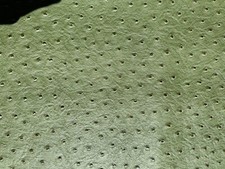 Fabric Upholstery Sample Faux Leather PVC 18"x18" Ostrich Green