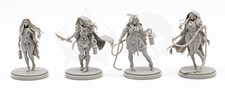   NEW Arrival Set of 4 Soldiers Glow Kingdom Death 30mm Base Unbuild WH546