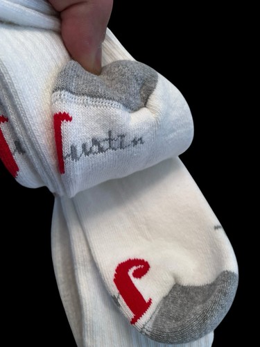 Justin Men's Half Cushion Cotton Sock Pack - 3 Pairs Mens Large - 9503G031853 - Picture 2 of 4