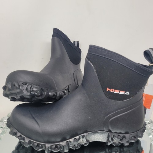 HISEA Ankle Garden Rain Boots Waterproof NonSlip Mens 10 Mud Working Chelsea NEW