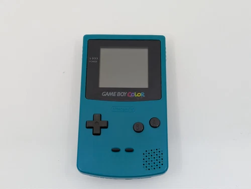 Nintendo Game Boy Color Teal Blue CGB-001 Console Authentic Tested Working