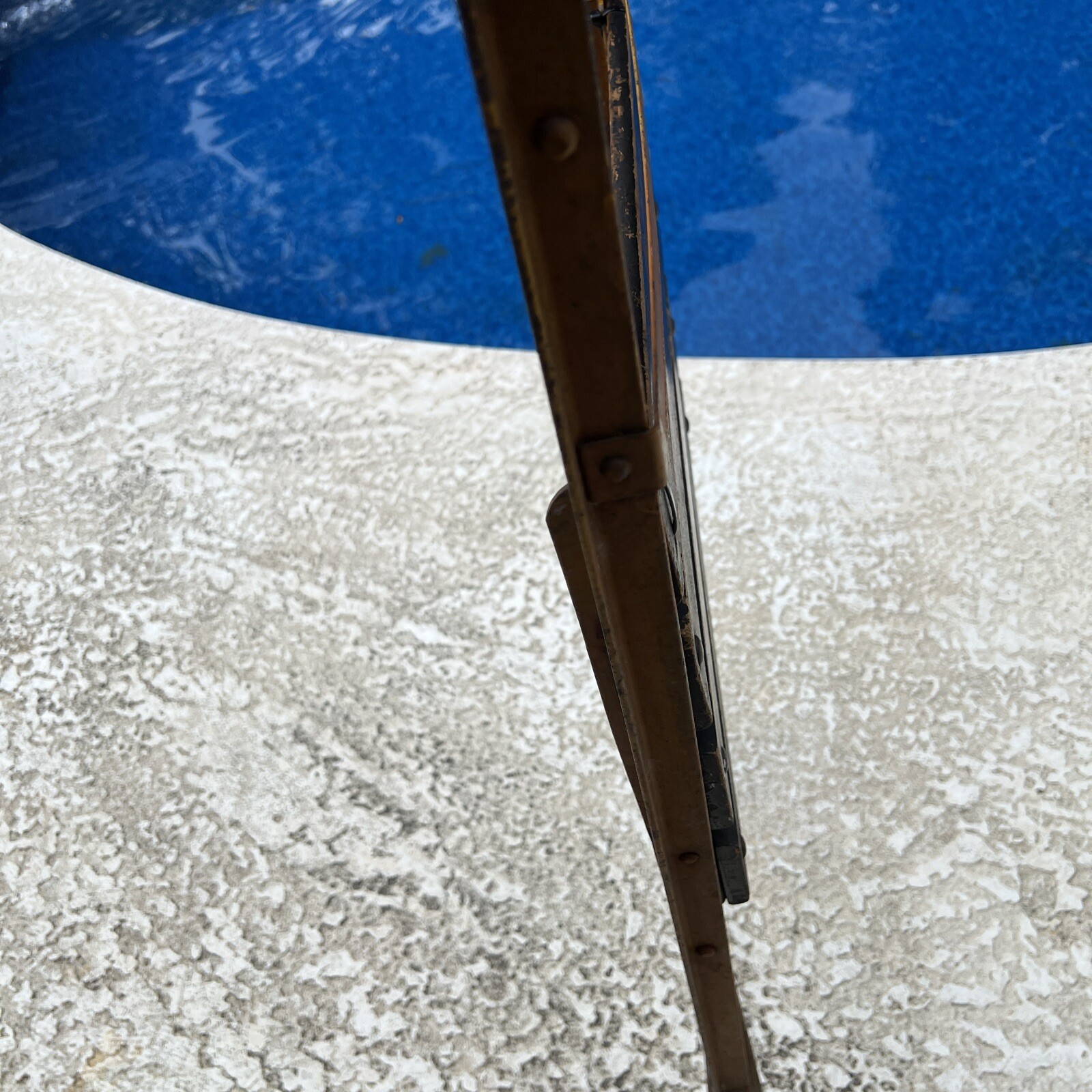 Menominee Mi LLOYD LOOM PRODUCTS METAL FOLDING CHAIR WOOD 1920s Labeled