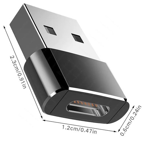 Pack 10 USB OTG Type-C to USB 3.0 Portable adapter Compatible Android MacBook PC - Zdjęcie 4 z 24
