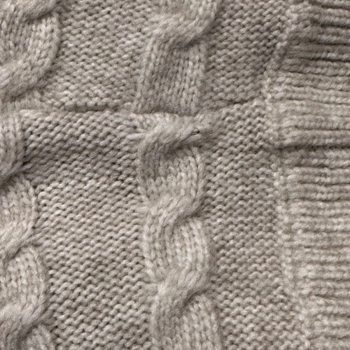 Cupcakes & Cashmere Damen Gr. Large kuscheliger Pullover mit Zopfmuster und Stehkragen beige - Bild 6 von 7