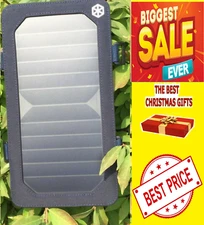 Solar Charging Charger Panel USB BLUE  Mobile ANDROID,DEVICES Smart Phone NEW