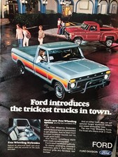 Vintage 1977 Ford Pickup Truck Original Color Ad F050