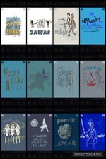 Topps Star Wars Digital Card Trader Blue 12 Card Sketch Insert Set