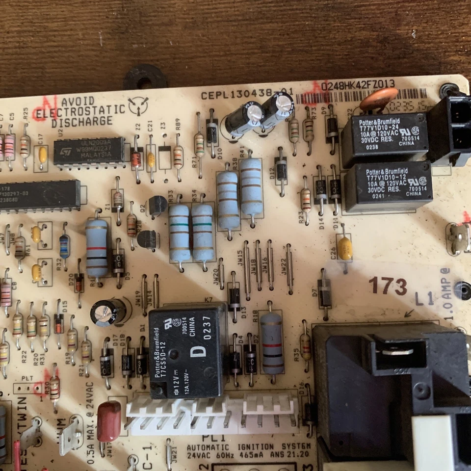 Furnace Control Board  Potter&Brumfield 0248HK42FZ013 - Image 2 of 3