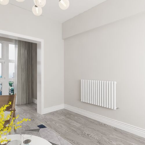 Designer Oval Column Flat Panel Radiator Horizontal Vertical Central Heating Rad - Picture 59 of 387