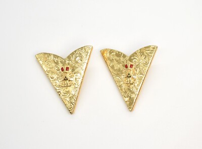Freemason Masonic Scottish Rite 33rd Degree Double Eagle Wings Down Collar Tips