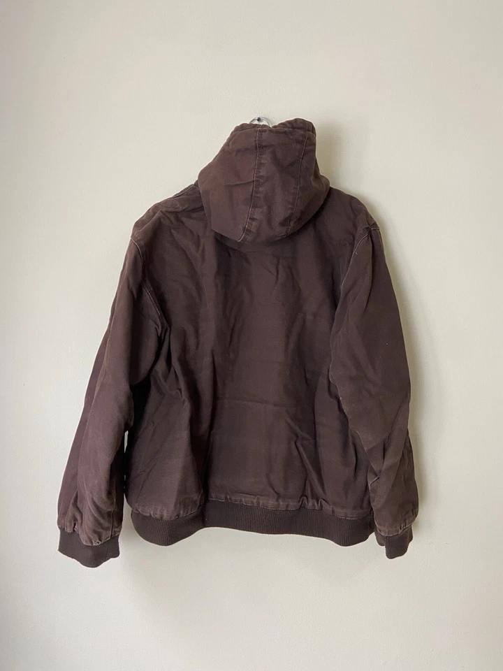 Vintage Smith’s Workwear Dark Brown Zip Up Canvas Jacket - XL - Image 3 of 4