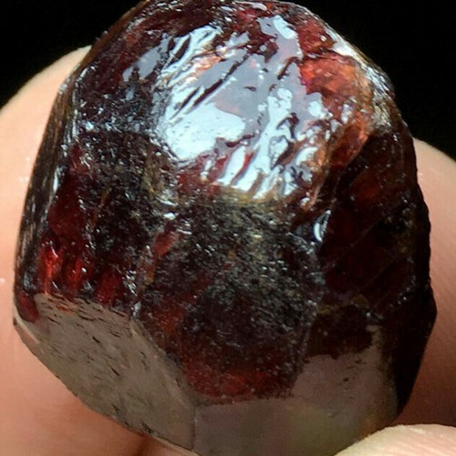Piedra preciosa de cristal de granate piropo crudo rojo superior natural espécimen mineral áspero 50 g - Imagen 2 de 12