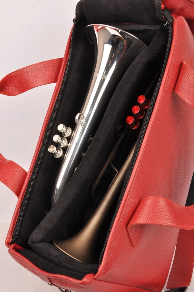 Двойная/тройная концертная сумка для трубы от MG Leather Work натуральная кожа - Изображение 3 из 4