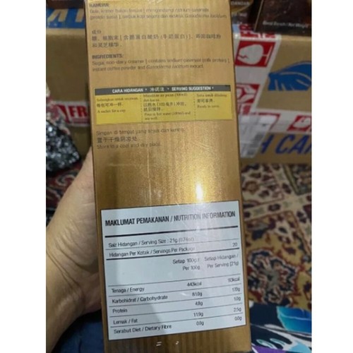 1-60 Boxes Organic Gano Excel Ganoderma Coffee Ganocafe 3in1 Kopi Cafe Latte - Picture 6 of 18