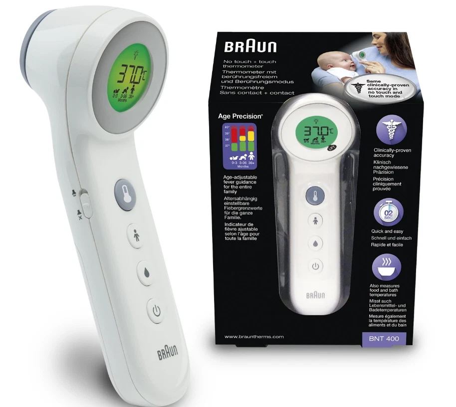 BNT400 Braun No Touch Thermometer with Age Precision *BRAND NEW*
Opens in a new window or tab