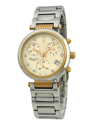 Kenneth Cole Swiss KS4003 Ladies Chronograph Bicolour