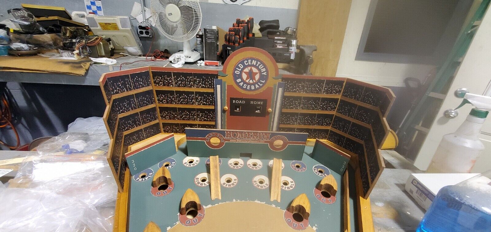 Barrington Wooden Mini Tabletop Pinball Style Baseball Game - for sale  online