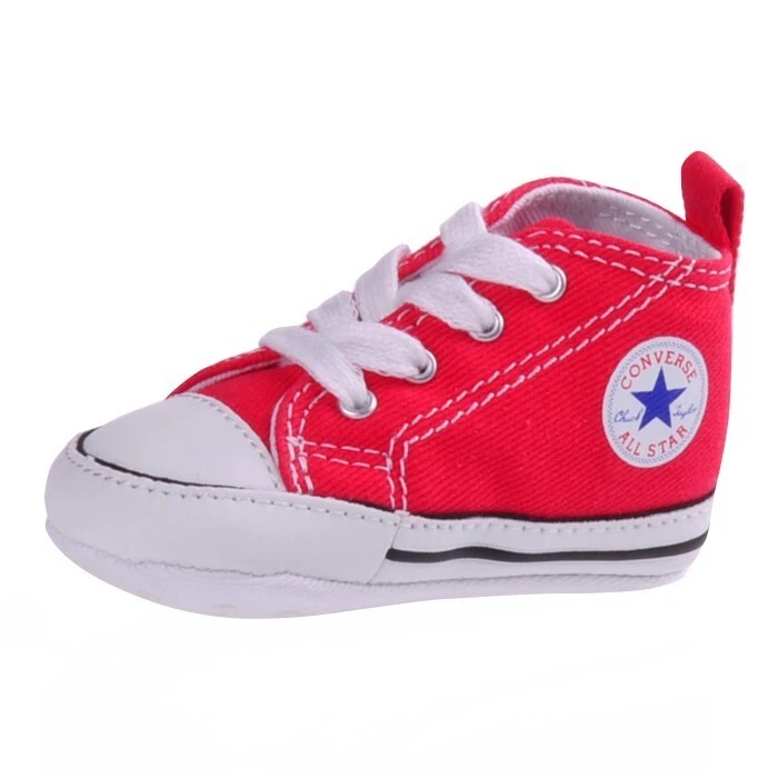 velgørenhed pint Forpustet Converse First Star Baby Shoes Red | eBay