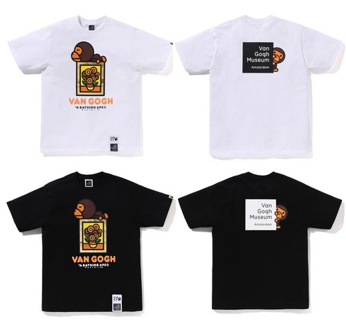 * A BATHING APE Men's BAPE x VAN GOGH MUSEUM BABY MILO TEE - Picture 2 of 17
