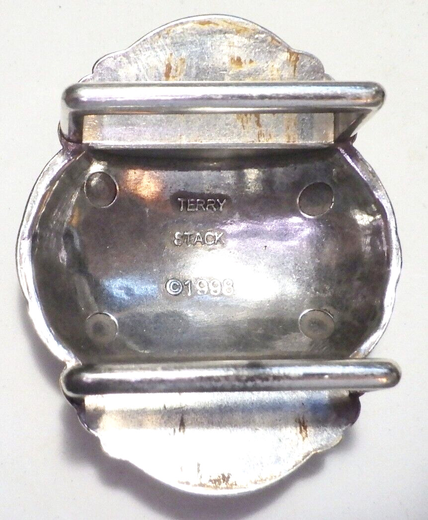 Vintage Signed TERRY STACK 1998 Statement Gold/Si… - image 3