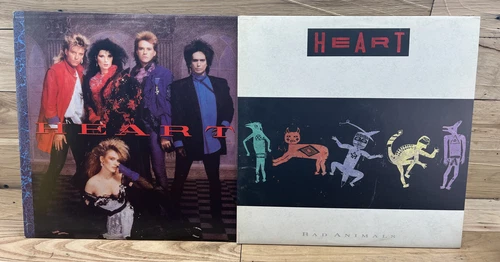 HEART Self Titled Vinyl LP ST-12410 Capitol Records  1985 And Bad Animals 1987