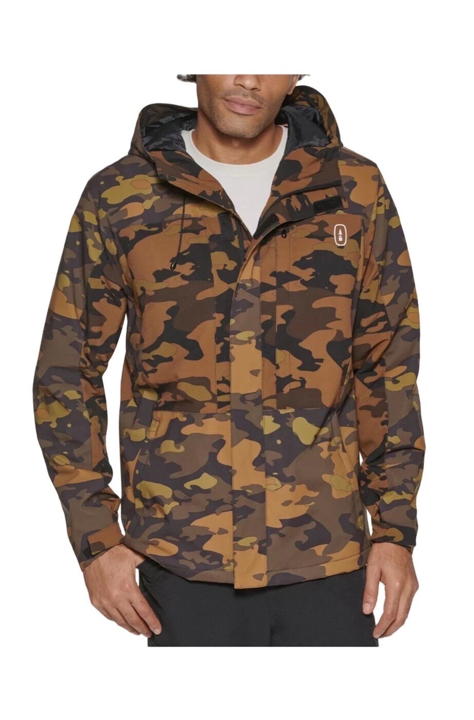 Bass Outdoor Mens Storm Camouflage Hiking Tech Jacket Multicolor Size S NWT