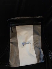 PROGRESS FOR PARTNERS Upscale Drawstring Bag  Black Color  New With Tags  Padded