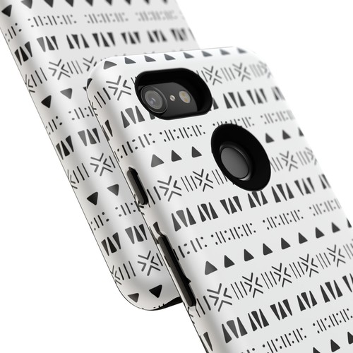 Black and White Southwestern Aztec Pattern Google Pixel Tough Cases - 第 100/131 張圖片