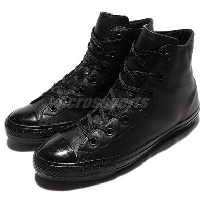 converse chuck taylor ox trainers in triple black leather