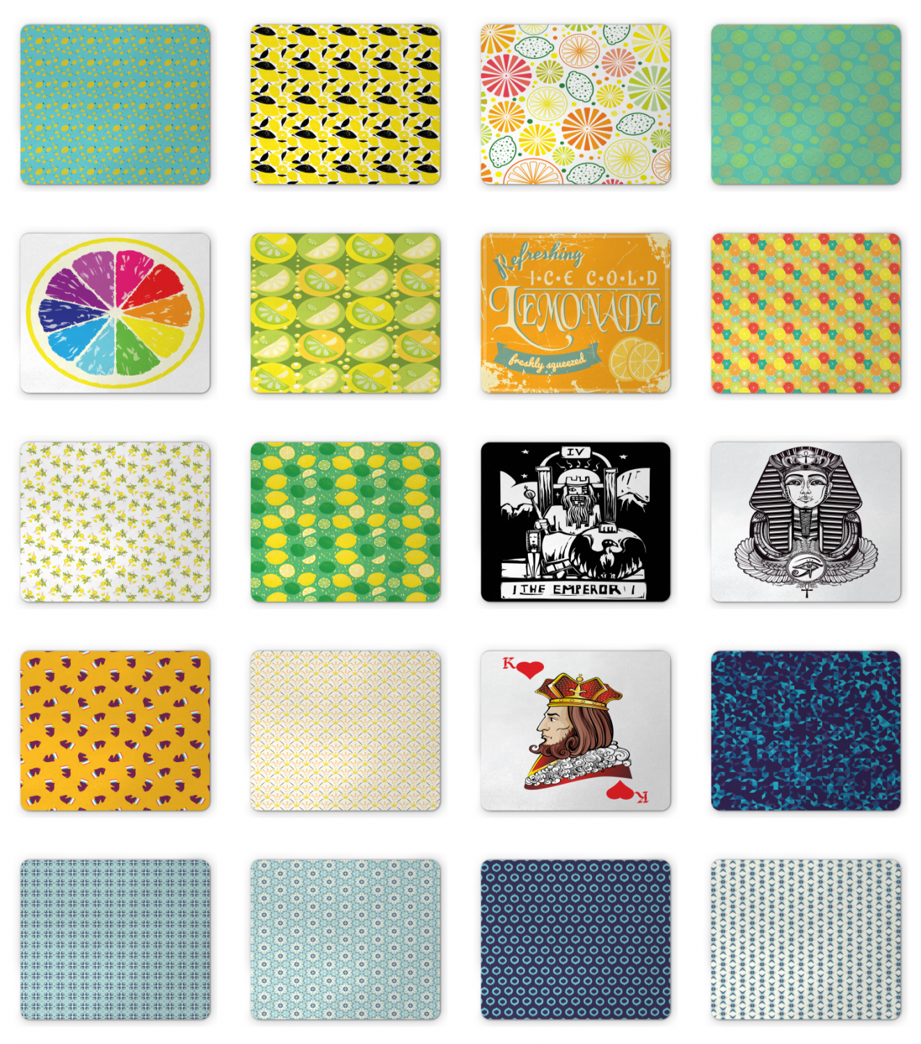 Ambesonne 5mm Thick Non Slip Durable Mousepad with Rubber Backing