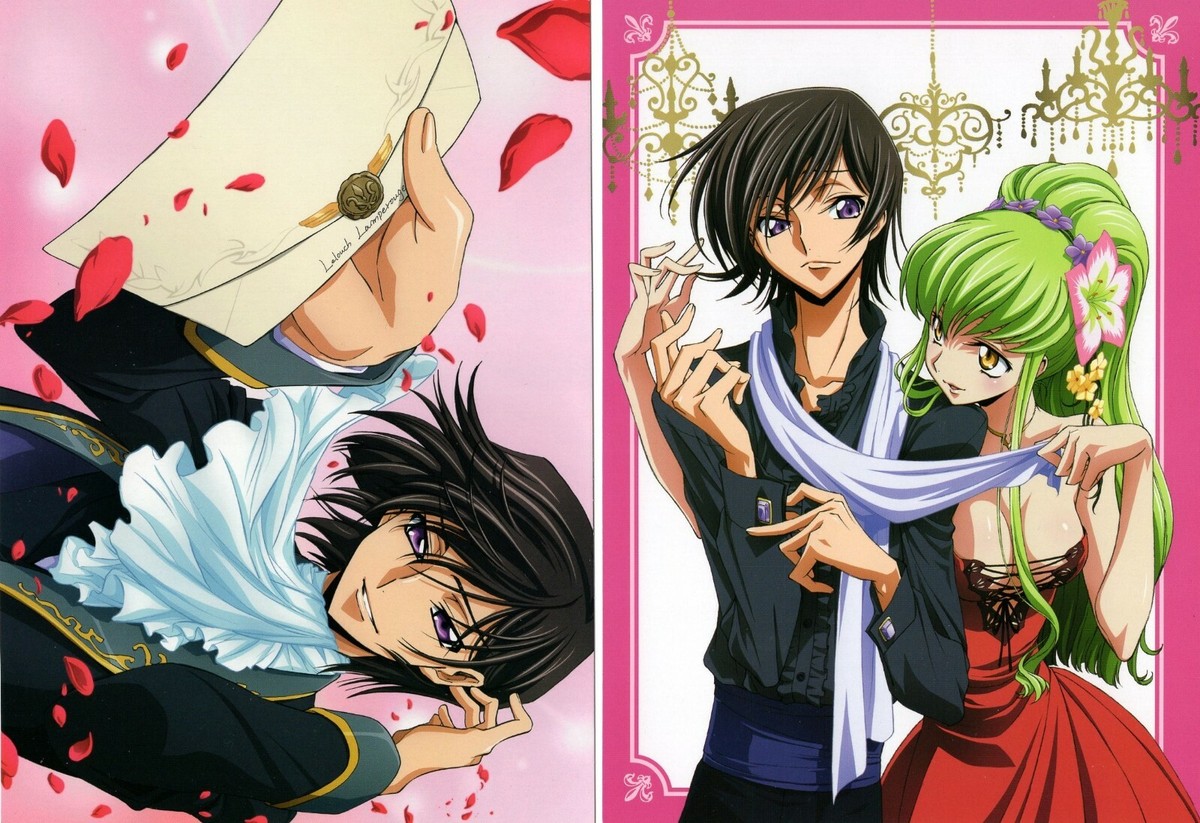 2 pcs big postcard promo Code geass Lelouch of the Rebellion anime