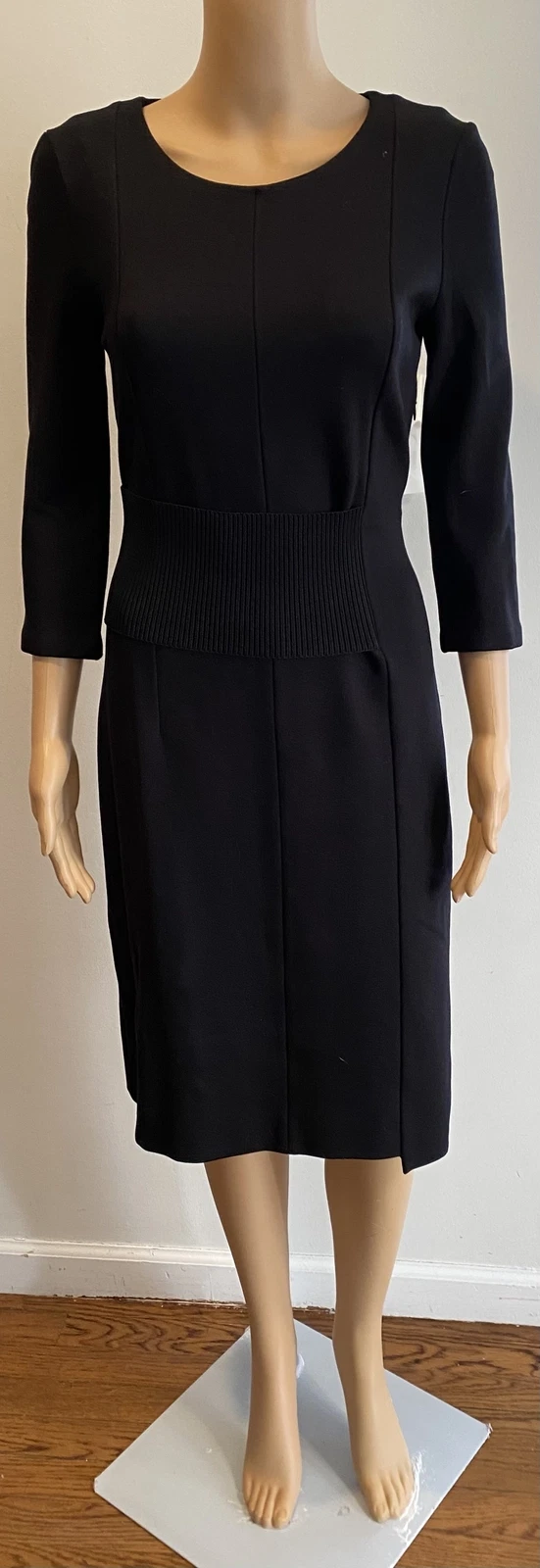 Abito da donna in guaina Maison Margiela 1 nero manica a 3 4 taglia 40