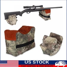 Shooting Range Sand Bag Set Rifle Gun Bench Rest Stand Front & Rear Bag Hunting