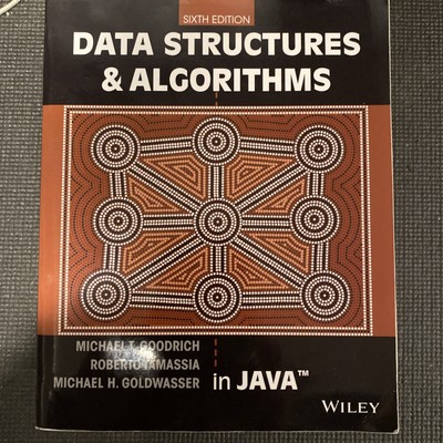 Data Structures and Algorithms in Java Sixth Edition Paperback 6th-Acceptable