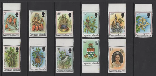 M121 Cayman Islands 1980 SG515A/525A QEII: Flora & Fauna UMM Cat £15