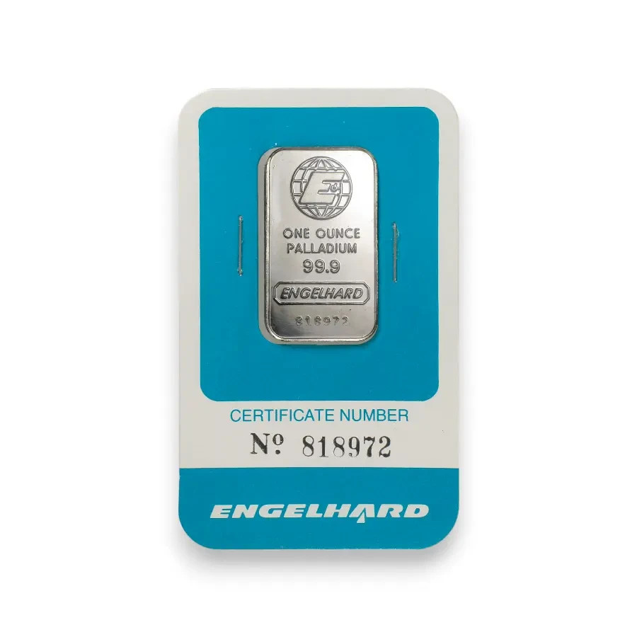 Vintage Engelhard 1 oz Palladium Bar - In Assay | eBay